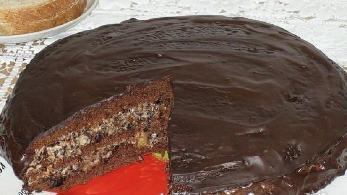 Домашний рецепт обалденного торта «Чернослив в шоколаде»