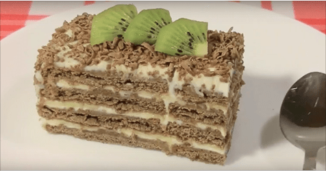 Торт без выпечки за 5 минут — очень простой и вкусный. Попробуйте!