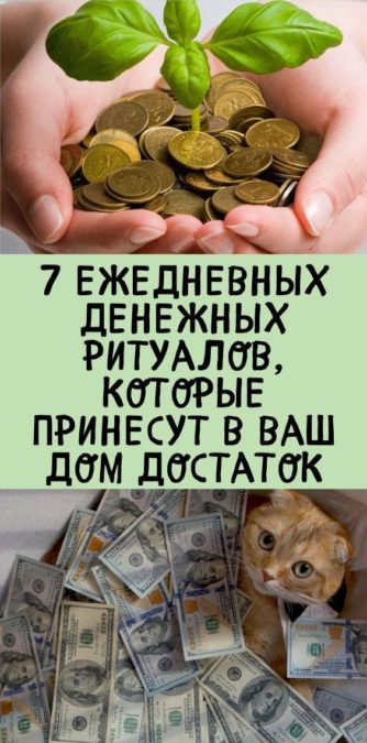 7 ежедневных денежных ритуалов, которые принесут в ваш дом достаток