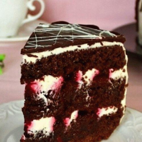 Восхитительно вкусный и красивый тортик «Шоколад на кипятке»
