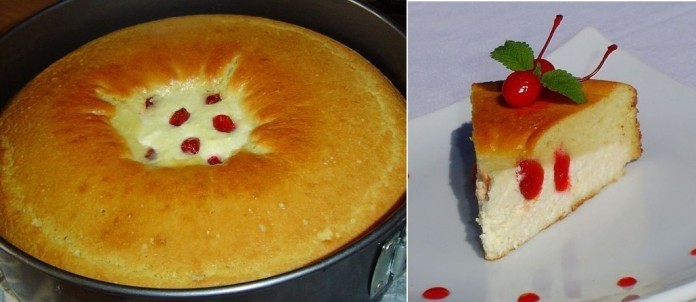 Пирог - ватрушка с творожной начинкой. Восхитительно вкусно!